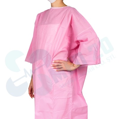 KISA KOLLU Tek Kullanımlık Hasta Önlüğü (NONWOVEN) 